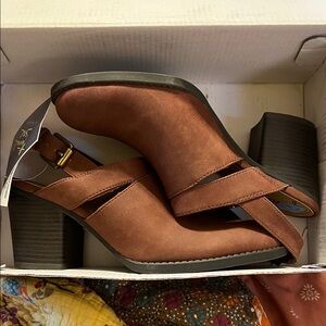 Brown Women's Heeled Sandals